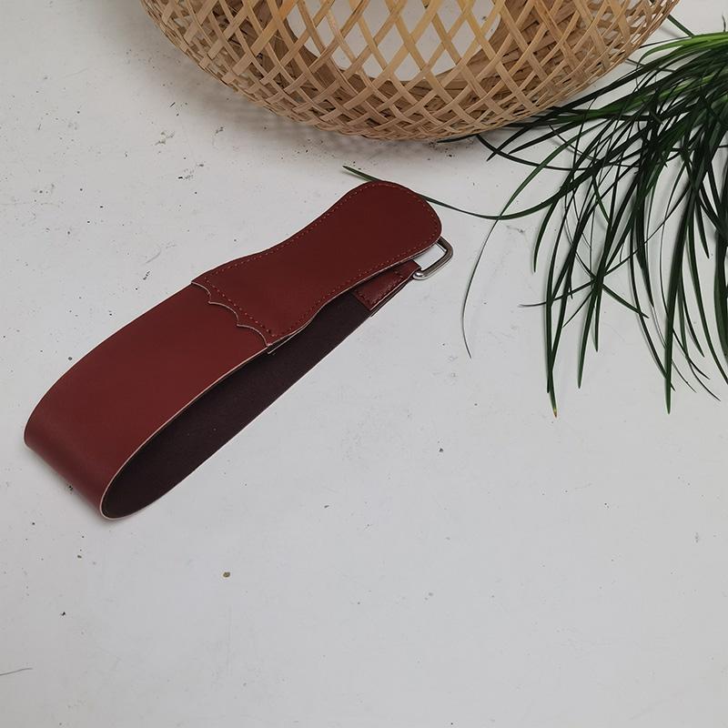 

Ремень строп из натуральной кожи для парикмахерской опасной бритвы, складного ножа, ножей, заточки, бритья, точилка, ремень для заточки As Photos