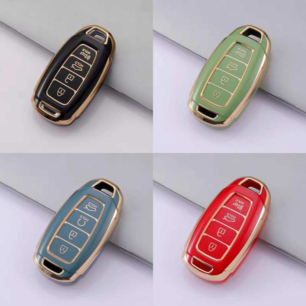 3/4 Tasten TPU Autoschlüsselanhänger Hülle Schlüsselanhänger Abdeckung Für Hyundai I30 Ix35 KONA Encino Solaris Azera Grandeur Ig Accent Santa Fe Palisade Schlüsselanhänger