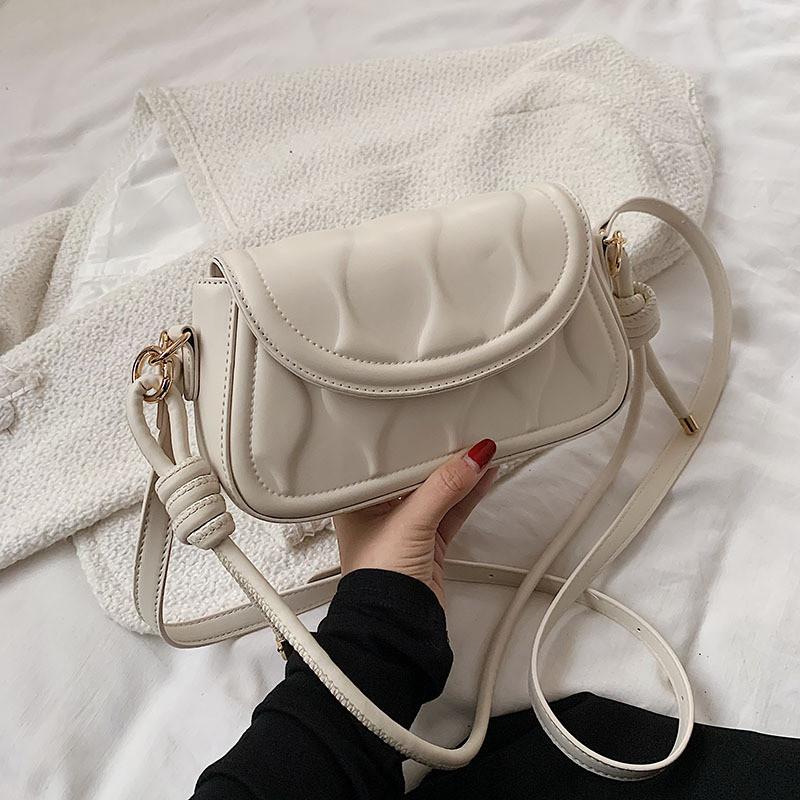Vintage Handbag For Women 2024 New Arrival Chic Crossbody Bag Texture Trendy Single Shoulder Bag Ins Small Square Bag