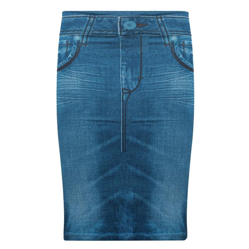Damen-Miniröcke aus weichem Denim-Imitat, Stretch, lässig, nahtlos, elastisch, hohe Taille