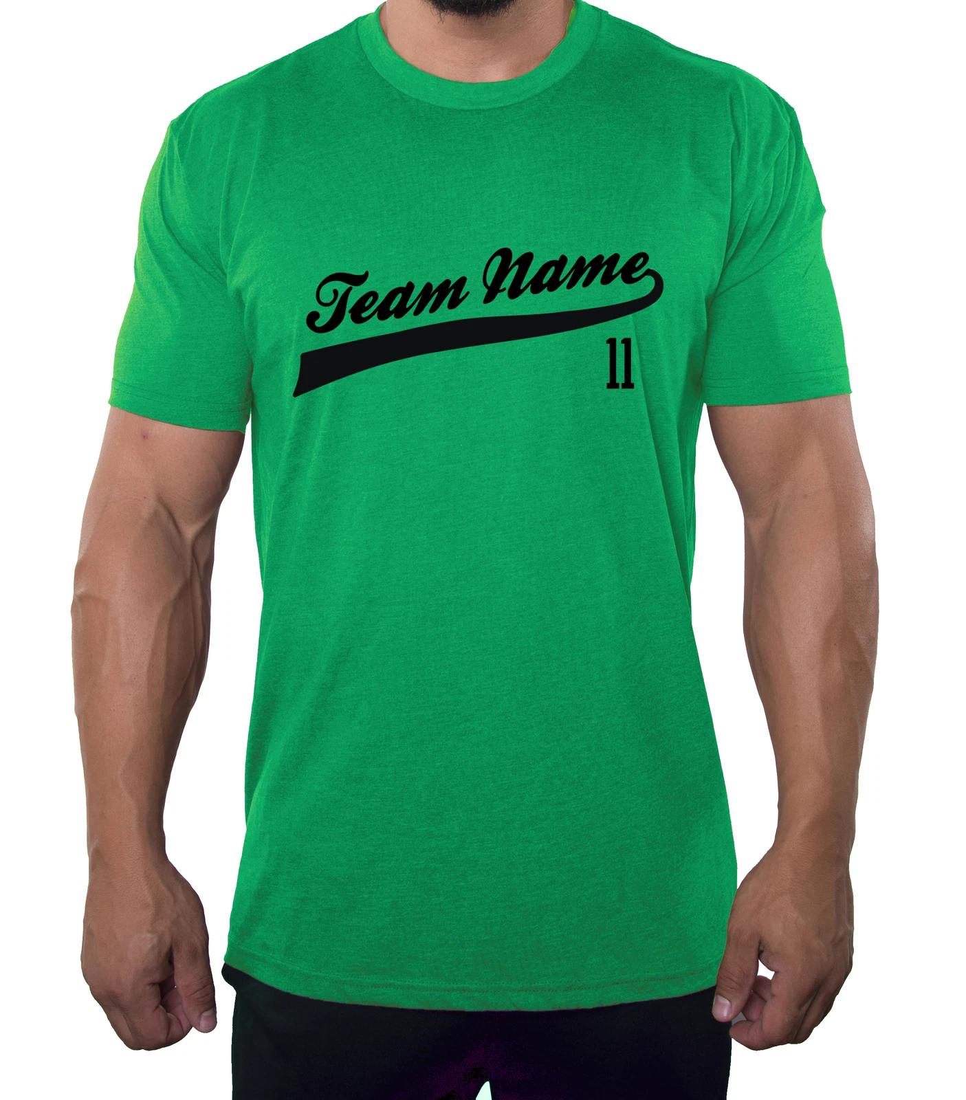 Customized Men s Baseball Team T-Shirts Custom Graphic Tees L