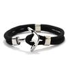 Nylon Rope Anchor Bracelet Men Double Marine Wrap Hand Rope Ocean Style Male Wrist Beach Surf Accessories Outdoor Braclet
