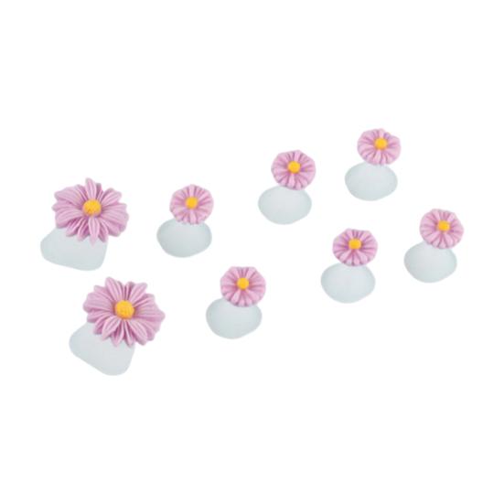 Yousheng 8Pcs Toe Separator Non-slip Washable Stain-resistant Sweat-absorbent Stable Soft Foot Finger Separator Nail Salon Supply