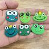 Cartoon Frog Crocs Charms Set: 10pcs Soft PVC Shoe Accessories
