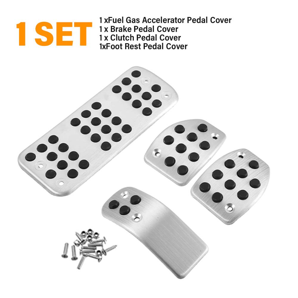

Accessories Gas Brake Foot Rest Pedal Modified Cover Pedal Brake Clutch Pedals Kit for Peugeot 207 301 307 208 2008 308 408 cc