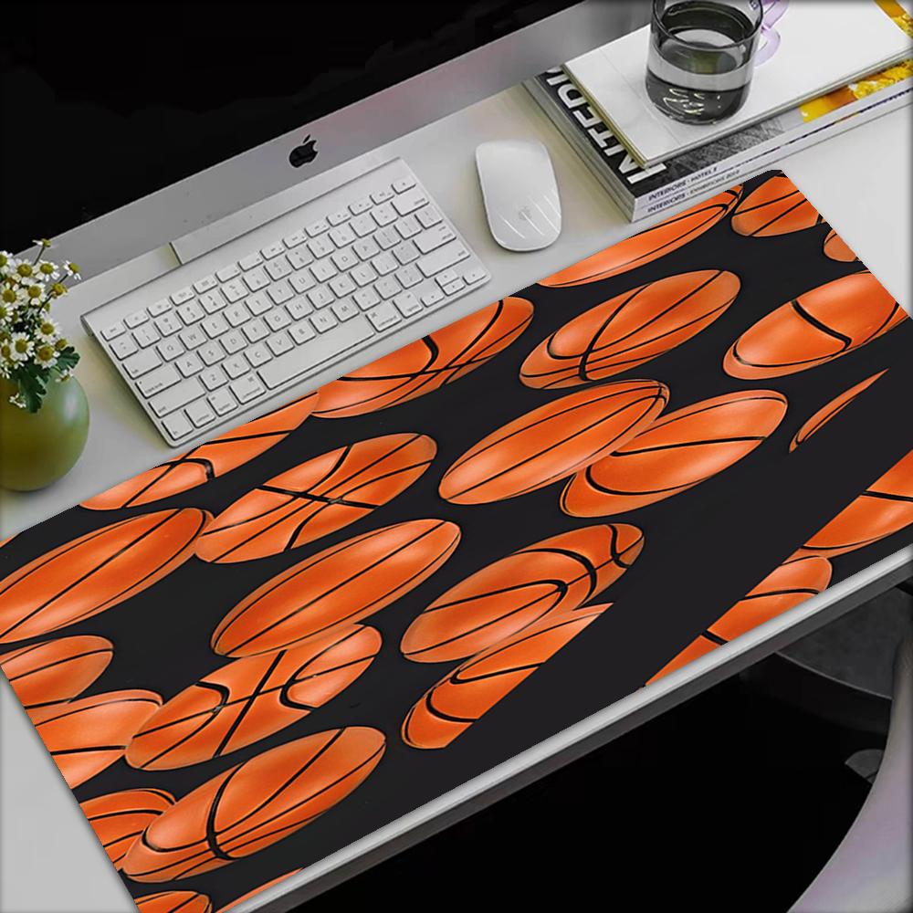 Basketball Theme Mouse Pad, Non Slip Rubber Base, Multifunctional Office & Home Decor, Perfect for Workspace Personalization.
