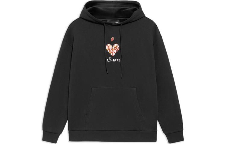 Свитшот унисекс из коллекции спортивной моды Li Ning, черный, AWDS593-2 M