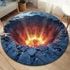 Abyss Round Area Rug,Carpet Rug for Living Room Bedroom Sofa Playroom Decor,Non-slip Floor Mat