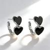 European & American Trendy 3D Exaggerated Heart Earrings for Women - Stylish Hot Girl Peach Heart Design
