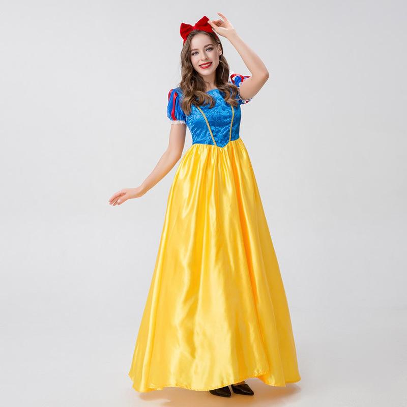 Cosplay Halloween Costume Snow White Costume Cosplay Adult Costume cos Costume Long Dress Dress Performance Costume