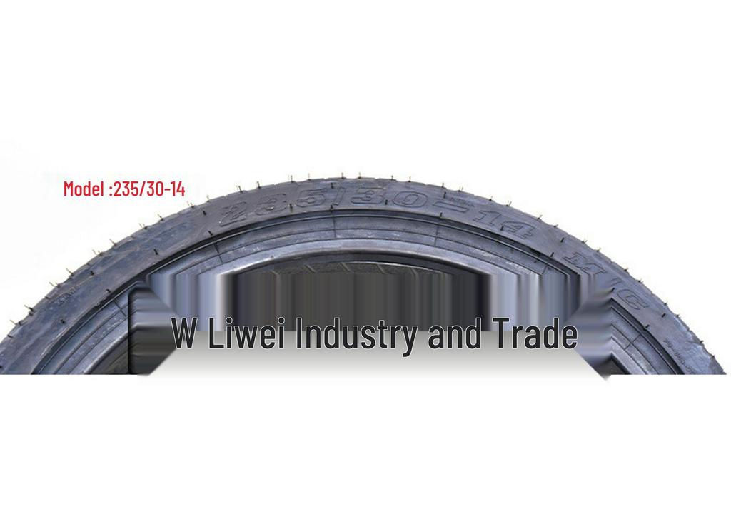 14-Inch Flat Vacuum Tire for ATV, Karting, or Reverse Tricycle (235/30-14)