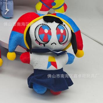 17cm L'incredibile Pomni Bambola di Cotone Portachiavi Peluche Adorabile Decorazione per Zaino da Circo Regalo Sorpresa per Bambine Bambini