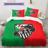 Wolfsberger AC Motif Literie Décoration de Maison Cadeau d'Anniversaire et de Fête (1 housse de couette + 2 taies d'oreiller, sans garniture.)