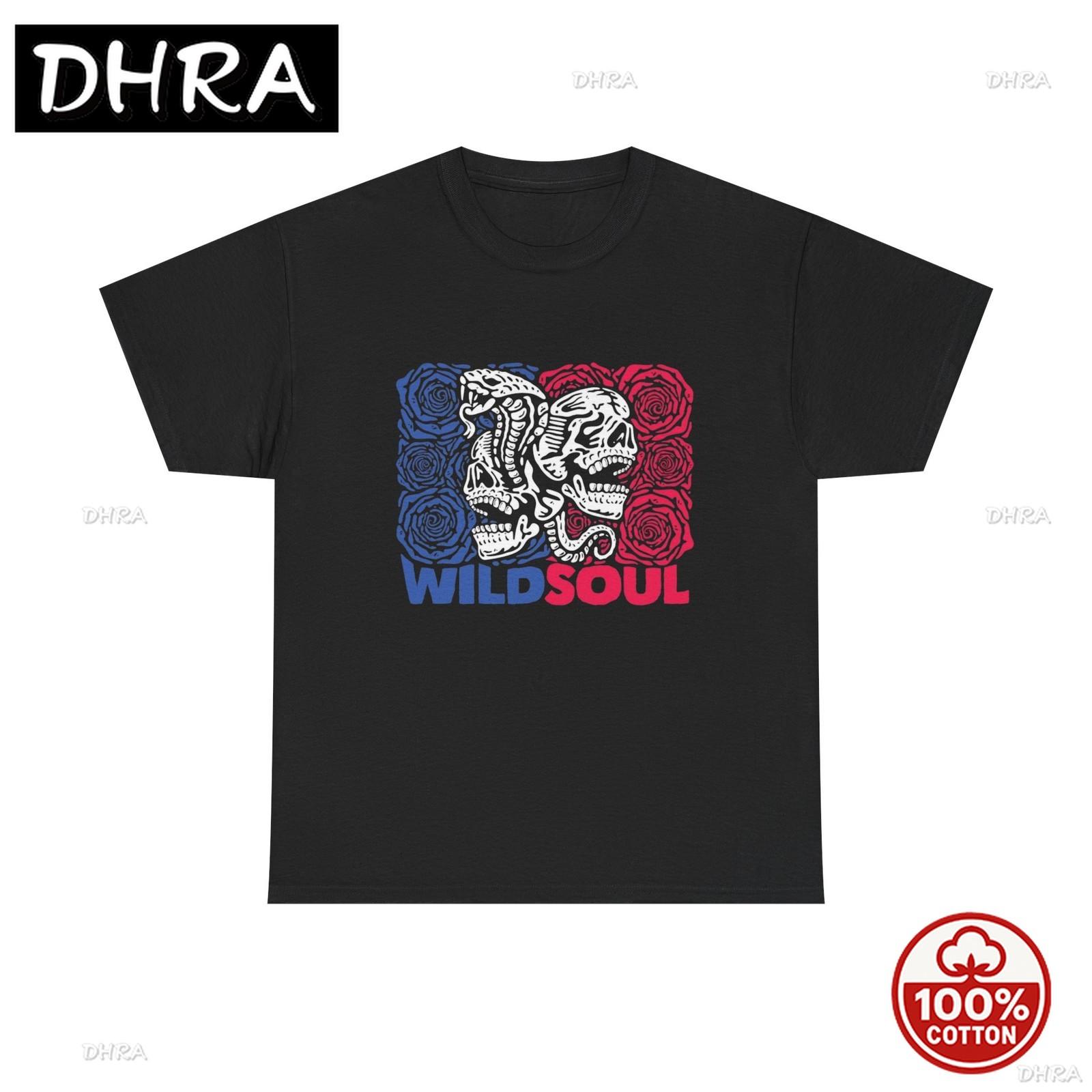 Wild Soul Graphic T Shirt NEW Adult Unisex Heavy Cotton Tee with Creative for Summer Cool Crew Neck Tee Trendy Urban Vintage S