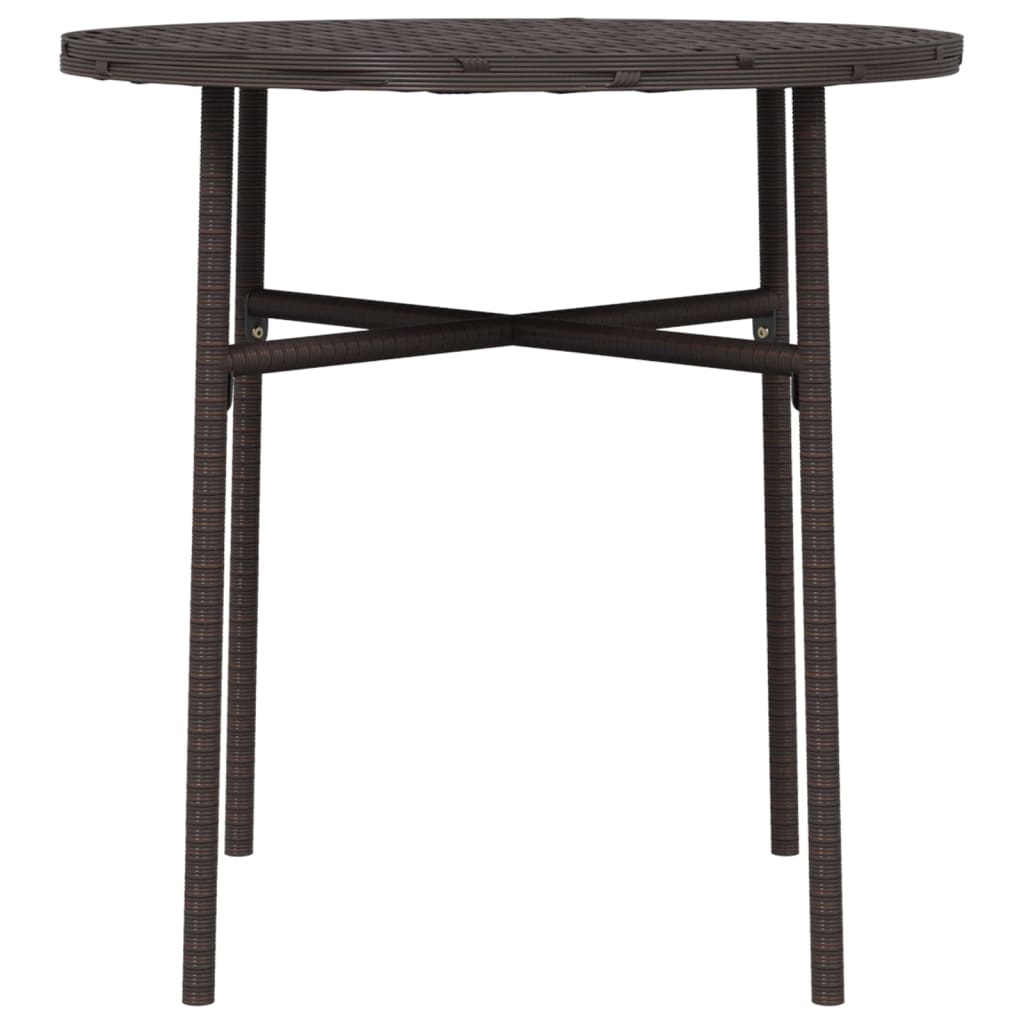 Vidaxl Stolik Herbaciany, Brązowy, 45 Cm, Polirattan