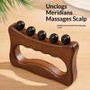 Handheld Manual Massage Scraper Natural Wood Body Massage Tool Scalp Massage Comb  Nose Sculpting