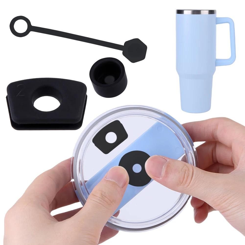 Silicone Cover for Stanley Cup Accessories 30/40oz Tumbler Water Bottle Protective Bottle Boot Sleeve & Straw Cover Cap