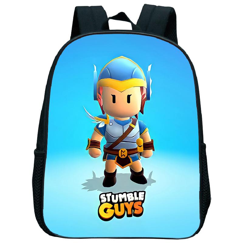 Stumble Guys Nursery Backpack Stumble Game Children Kindergarten Toddlers Student Schoolbag Shoulder Bag Kids Bags