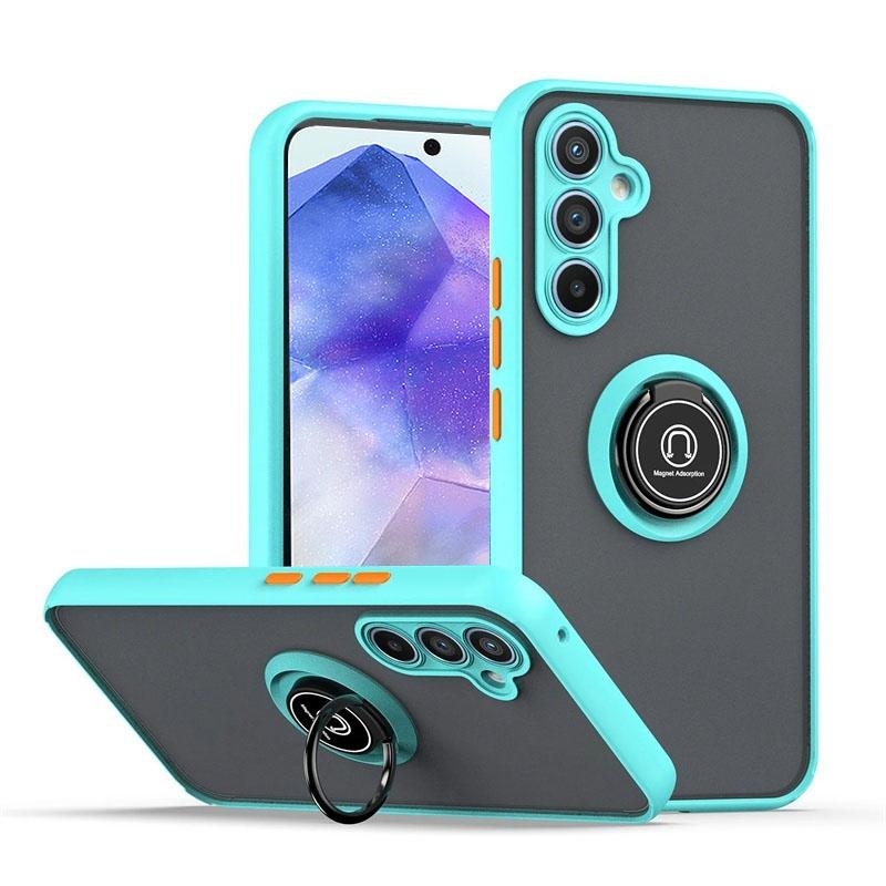 Matte magnetische Ringhüllen für Samsung Galaxy A55 5G A35 A25 A15 A53 A33 A23 A13 Hülle für Samsung A54 A34 A24 A14 4G A52 Cover