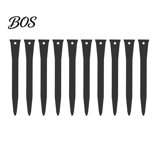 Rust Resistant Garden Stakes 10Pcs 12" Landscape Edging Stakes, Heavy Duty Steel Anchoring Spikes, Tent Border for Outdoor Lawn Terrace Grass