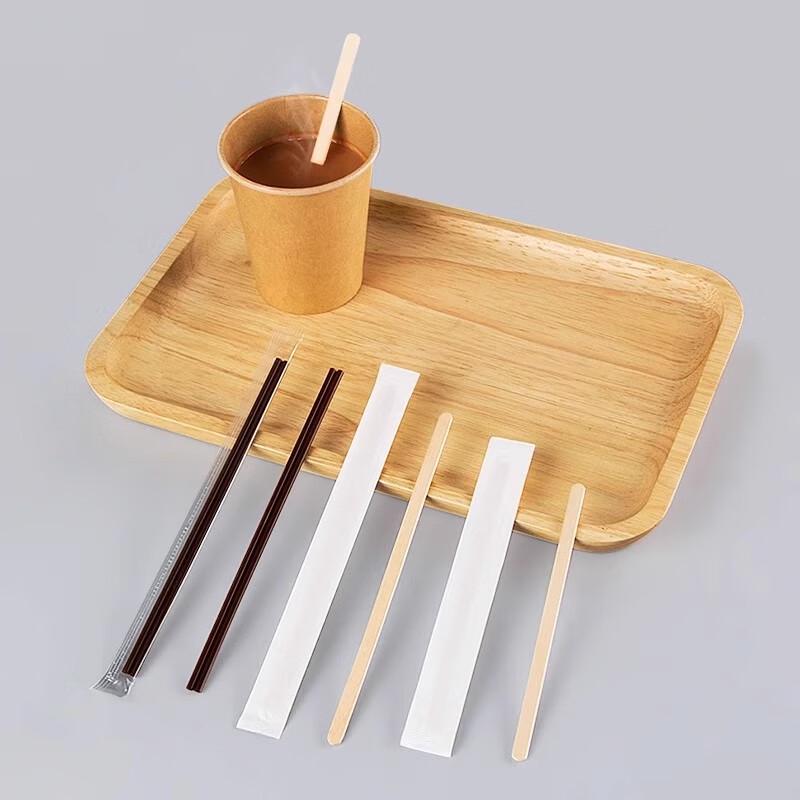 Disposable Bamboo Coffee Stirrers, 17.8cm