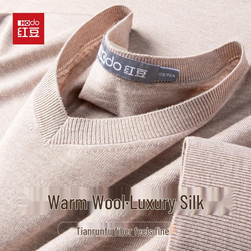 

Hodo Men s V-Neck Silk-Wool Blend Knit Sweater XL (180/96A)
