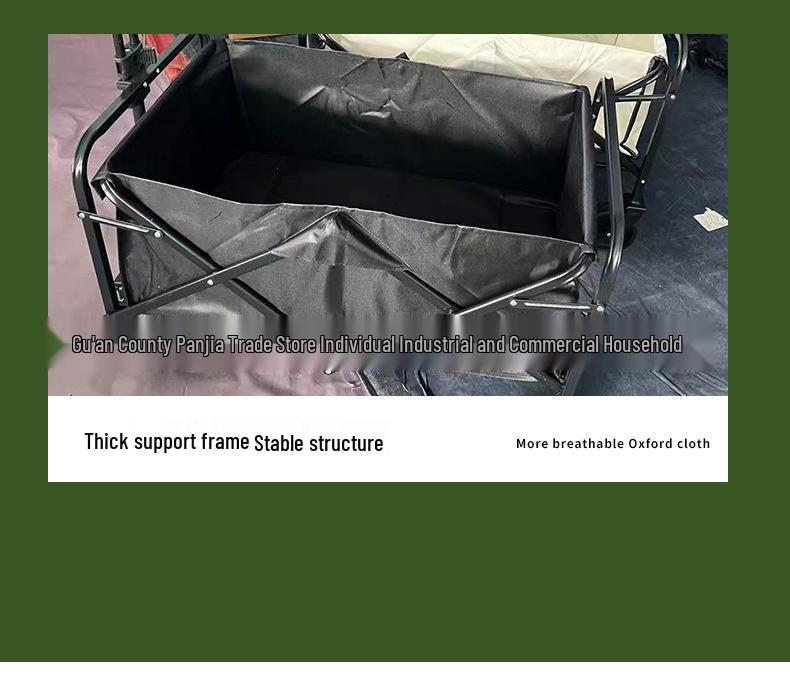 Folding Portable Outdoor Cart for Camping, Picnics, and Grocery Shopping
