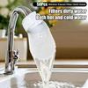Faucet Filter Cotton Anti-Splash Sediment Filter 50/100Pcs with T-Strap for Kitchen Bathroom Water Purification