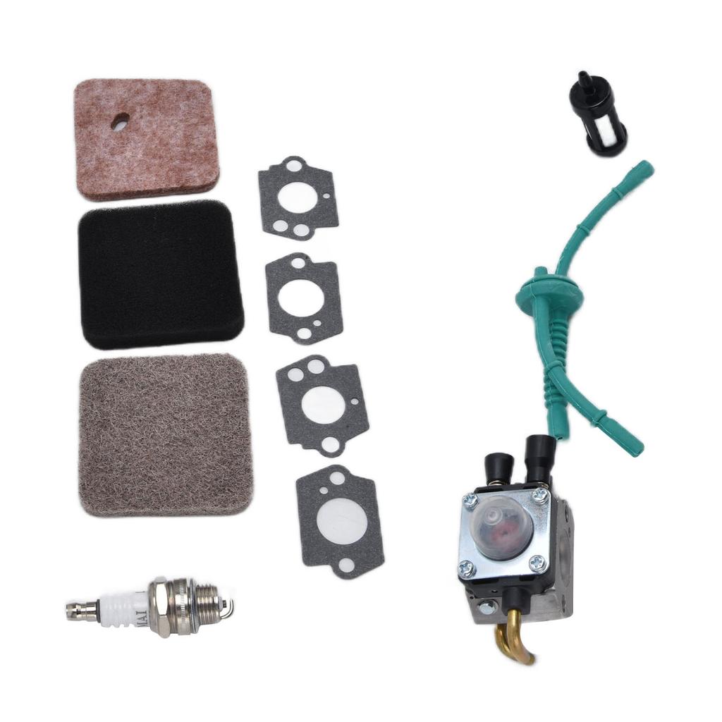 Vergaser Luftfilter Kraftstofffilter Zündkerze Kraftstoffleitungssatz für STIHL FS38 FS45 FS46 FS55 KM55 FS85