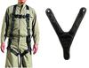 Tsubaki Model Full Body Harness Y-Type Safety Belt + Y-Type Harness Back Cushion Pad [Set Sale] Chest and Thigh One-Touch Buckles, New Standard Compli