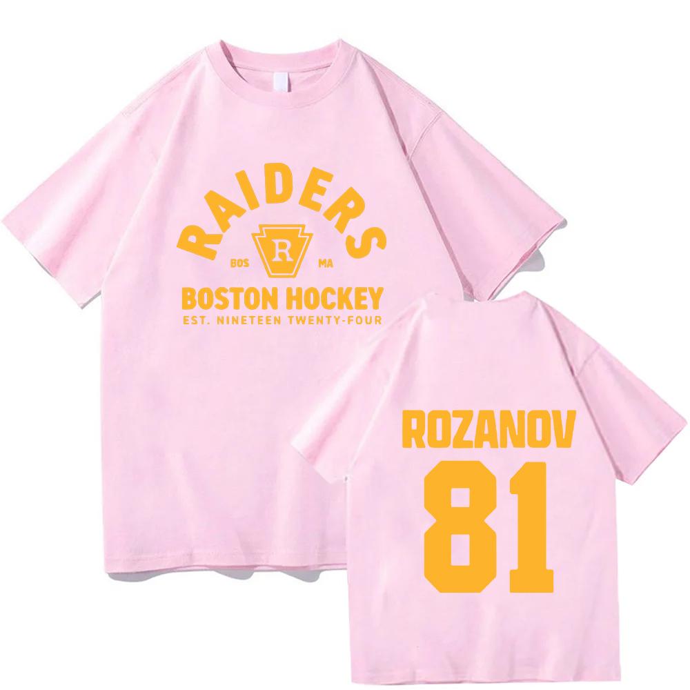 TV Heated Rivalry Llya Rozanov 81 Boston Raiders Tee Women Men Clothing Short Sleeve Cotton Fashion T-shirt Graphic Print TShirt