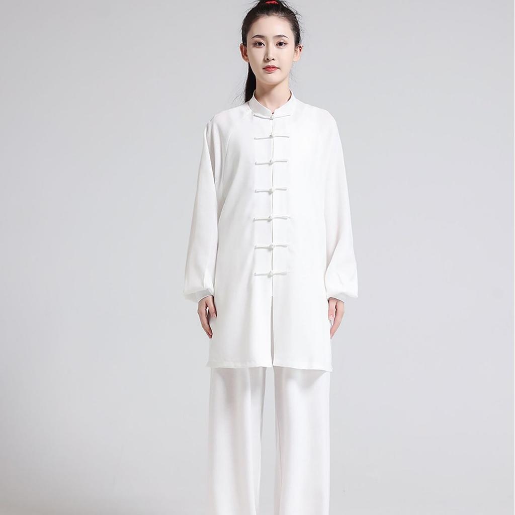 Adult Silk Cotton Traditional Chinese Clothing Wushu Tai Chi Exercise Costume Men Women KungFu Martial Art Uniform Suit Outfits