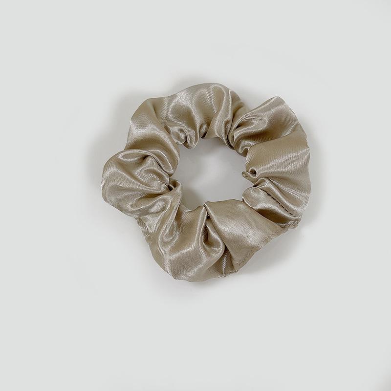 European-American Satin Pleated Hair Tie - French Minimalist Design