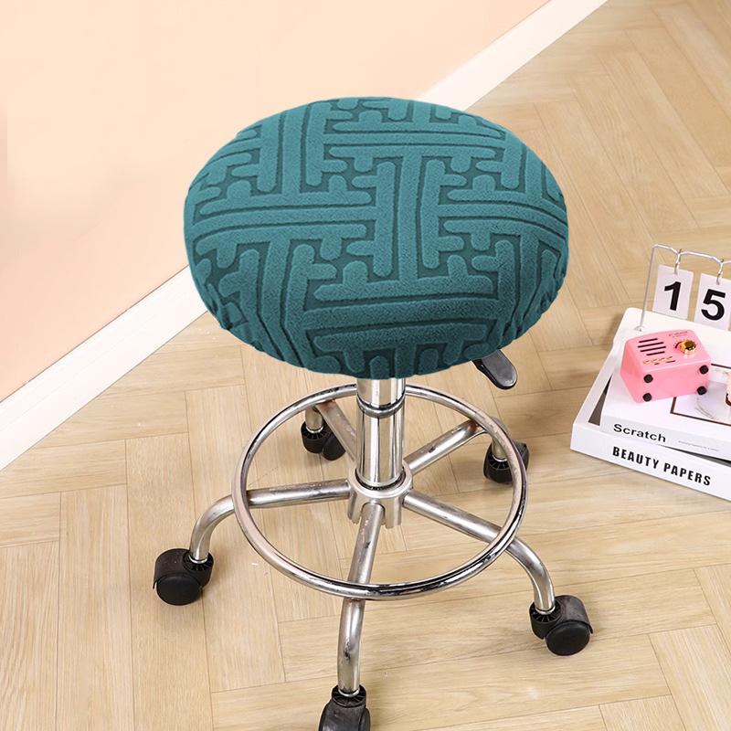 Simple and Universal Round Stool Cushion Cover Bar Swivel Chair Cover Round Chair Cover Bar Round Stool Cover Four Seasons