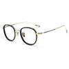 Light Luxury Brand Ultra Light Acetate Titanium Round Glasses Frame Men Women Retro Top Quality Optical Prescription Eyeglasses
