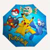 1pc Pokémon Pikachu & Friends Automatic Opening Folding Umbrella - Portable 3-Fold Design with 8 Ribs - Outdoor, for Fans, Travelers, Everyday Us