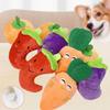 2023 Haustier Hund Plüschtier Mit Geräusch Weich Und Umarmbar Karotte Paprika Kürbis Und Aubergine Großhandel