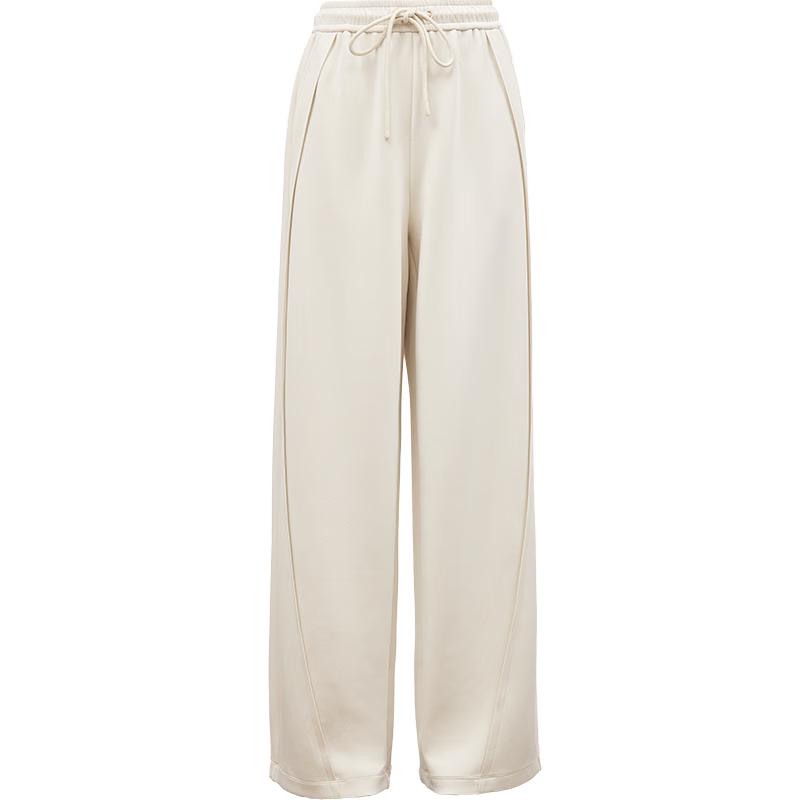 ONLY Women's 2025 Spring Modal Drawstring Wide-Leg Pants