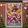 Easter Spring Curtain Background and Window Cover Decor