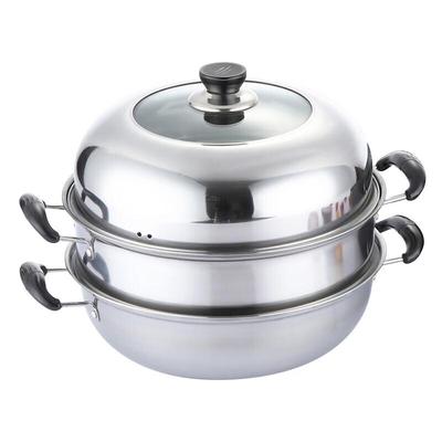 WODHO 316 Edelstahl 2-Lagen Dampfgarer & Suppentopf