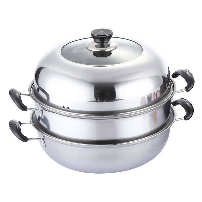 

WODHO 316 Stainless Steel 2-Layer Steamer & Soup Pot