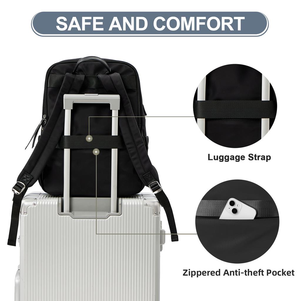 2024 New Women Backpacks Travel Fashion Daypack Lightweight Schoolbag Nylon Shoulder Bag Ladies Casual Handbag Laptop Backpacks