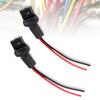 1 Pair 7440 T20 Wiring Harness Heat Resistance Multifunctional Plastic Socket Connector Wiring Harness for Headlight