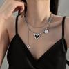 Cupid heart necklace women's light luxury niche love collarbone design high-end neck chain new pendant