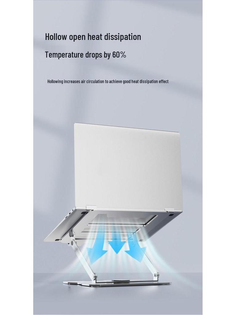 Rotatable Foldable Metal Laptop Stand & Cooling Rack