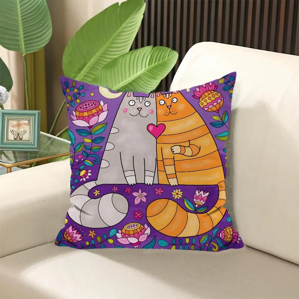 

Декоративные подушки для дивана, наволочки, элегантные подушки для комнаты, чехлы на подушки, чехол на подушку, набивная подушка для сна, домашний текстиль 66x66cm оранжевый