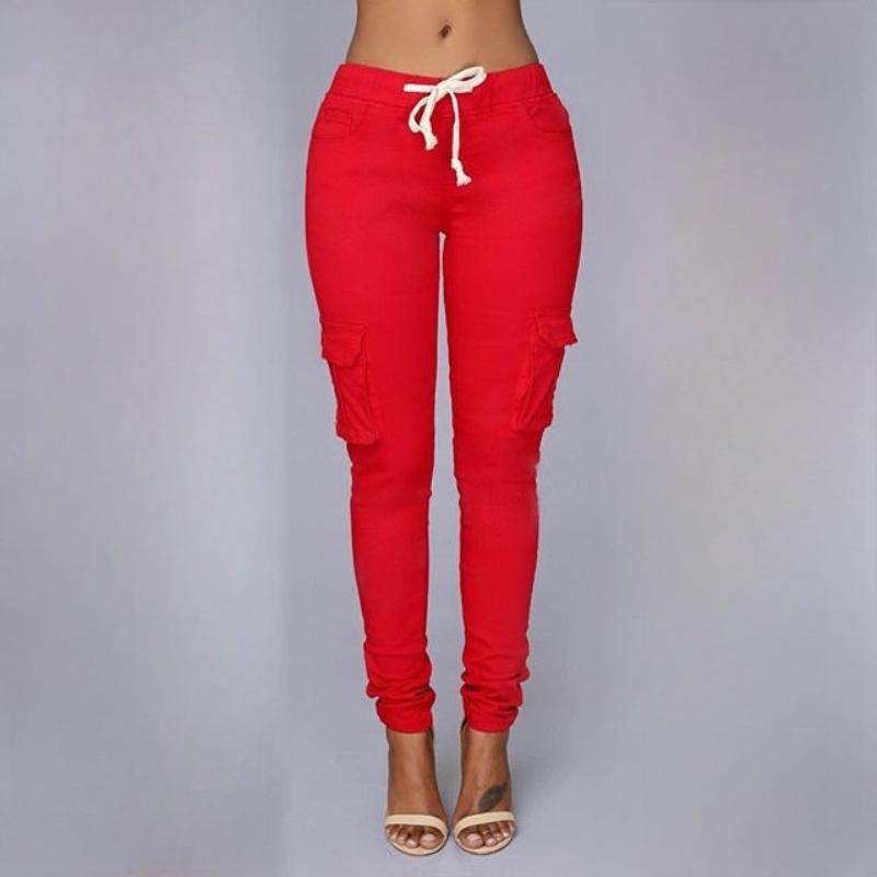 Pantaloni și capri cu imprimeu ocazional la modă pentru femei