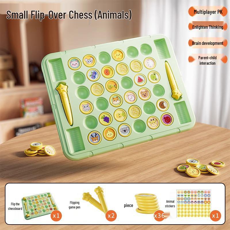 Children s Flip Chess Match: Early Learning Interactive Memory Game