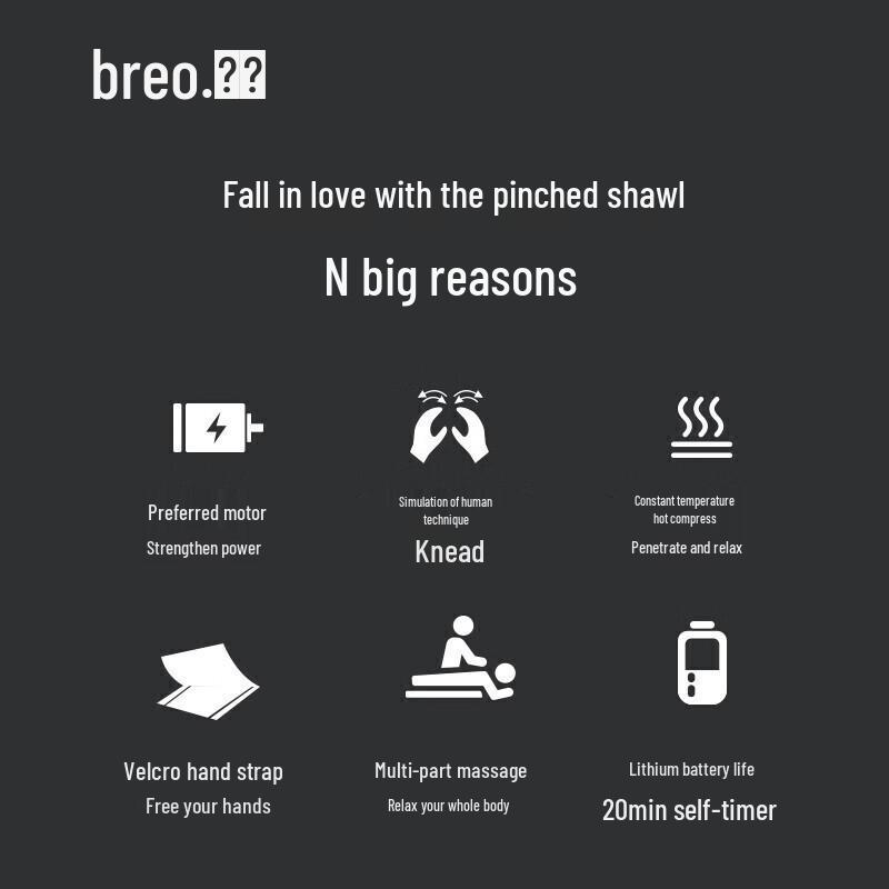 Brelax SK-012 Wearable Neck and Shoulder Massager