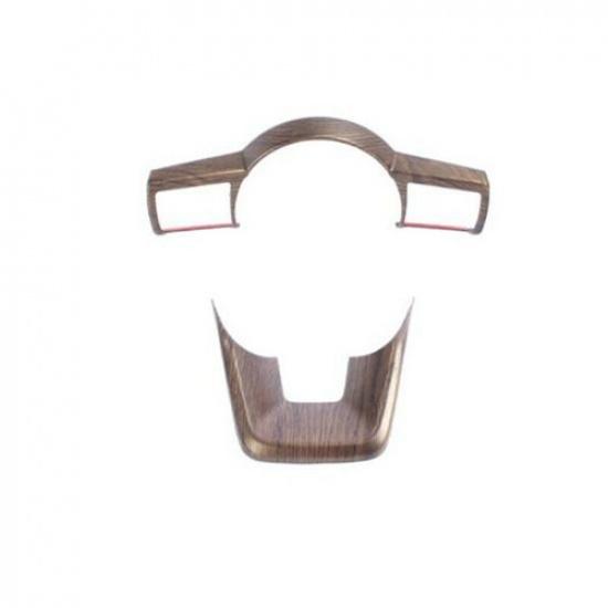 Peach Wood Grain Car Steering Wheel Decor Cover Trim For Nissan Rogue -2024